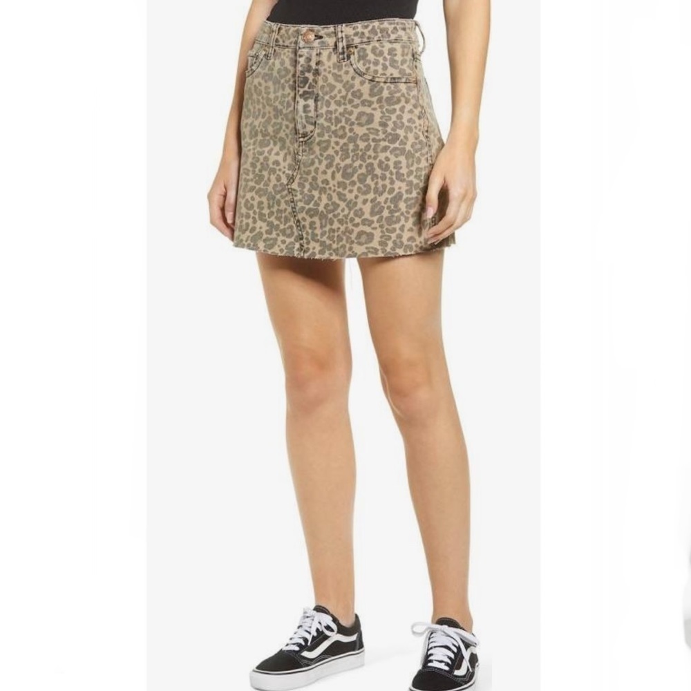 Sts Blue Leopard Emily Mini Skirt Size 27